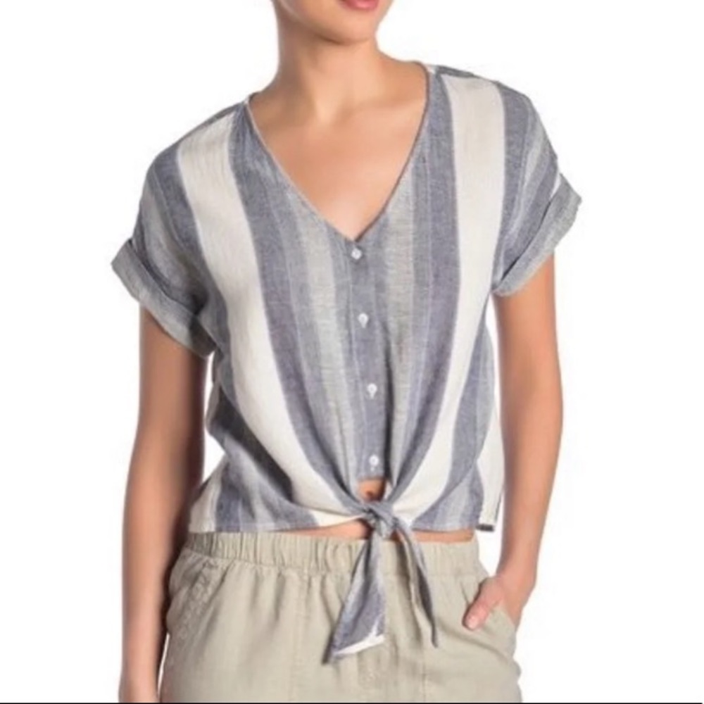 Cloth & Stone Tie Front Top